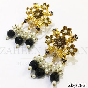 Floral antique choker set