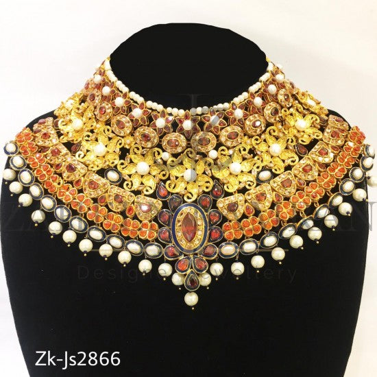 Floral kundan set