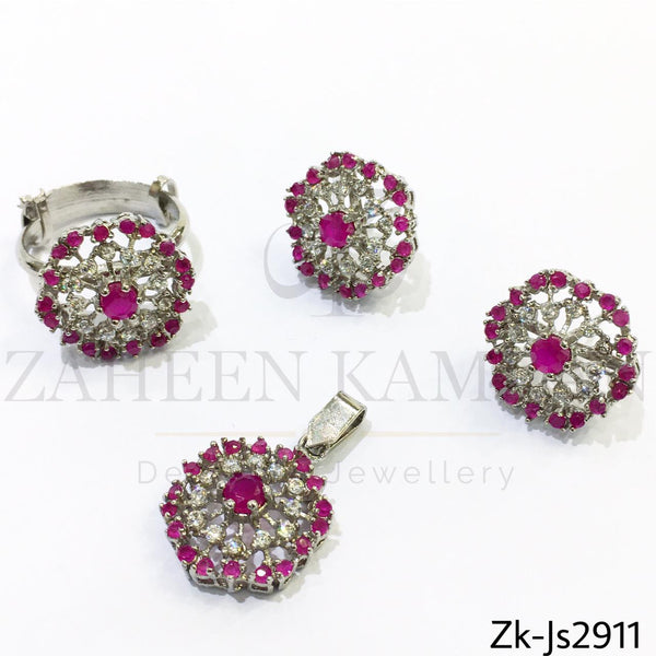 Ruby zirconian set