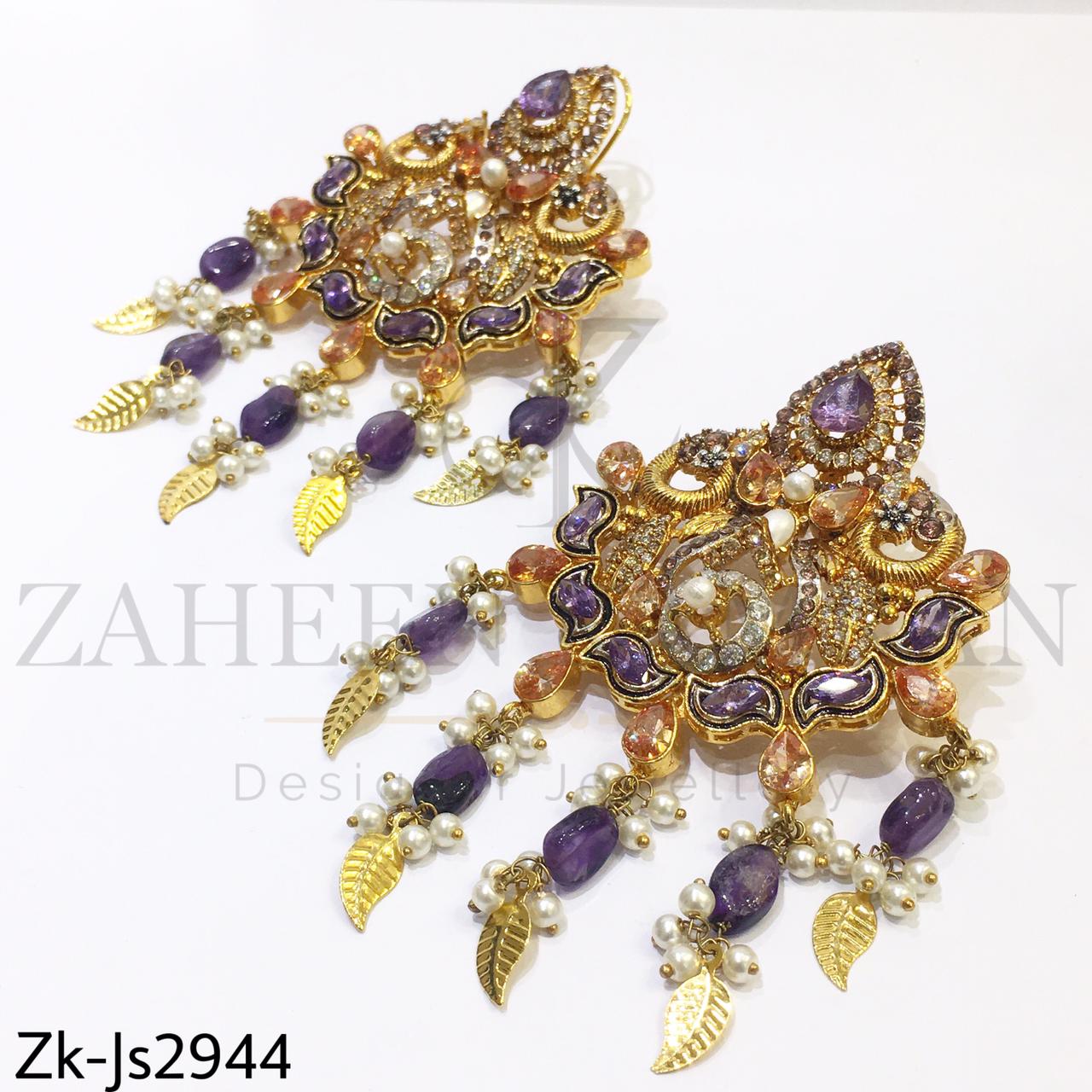Amethyst long pendant mala