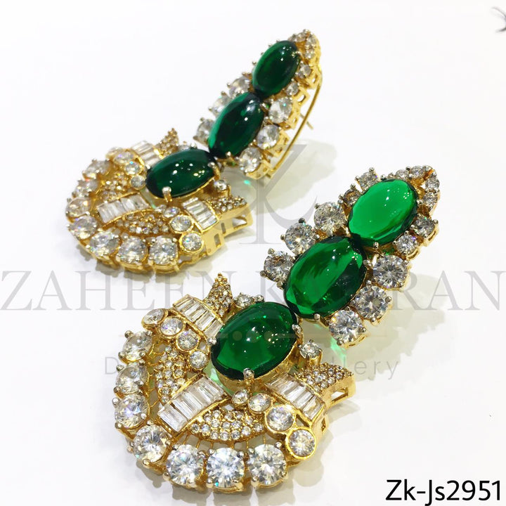 Emerald zirconian set
