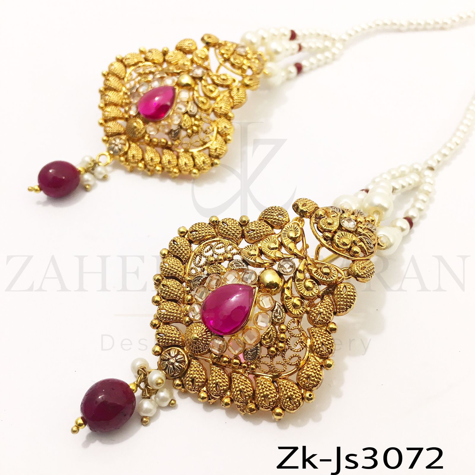 Ruby Antique Bridal Set