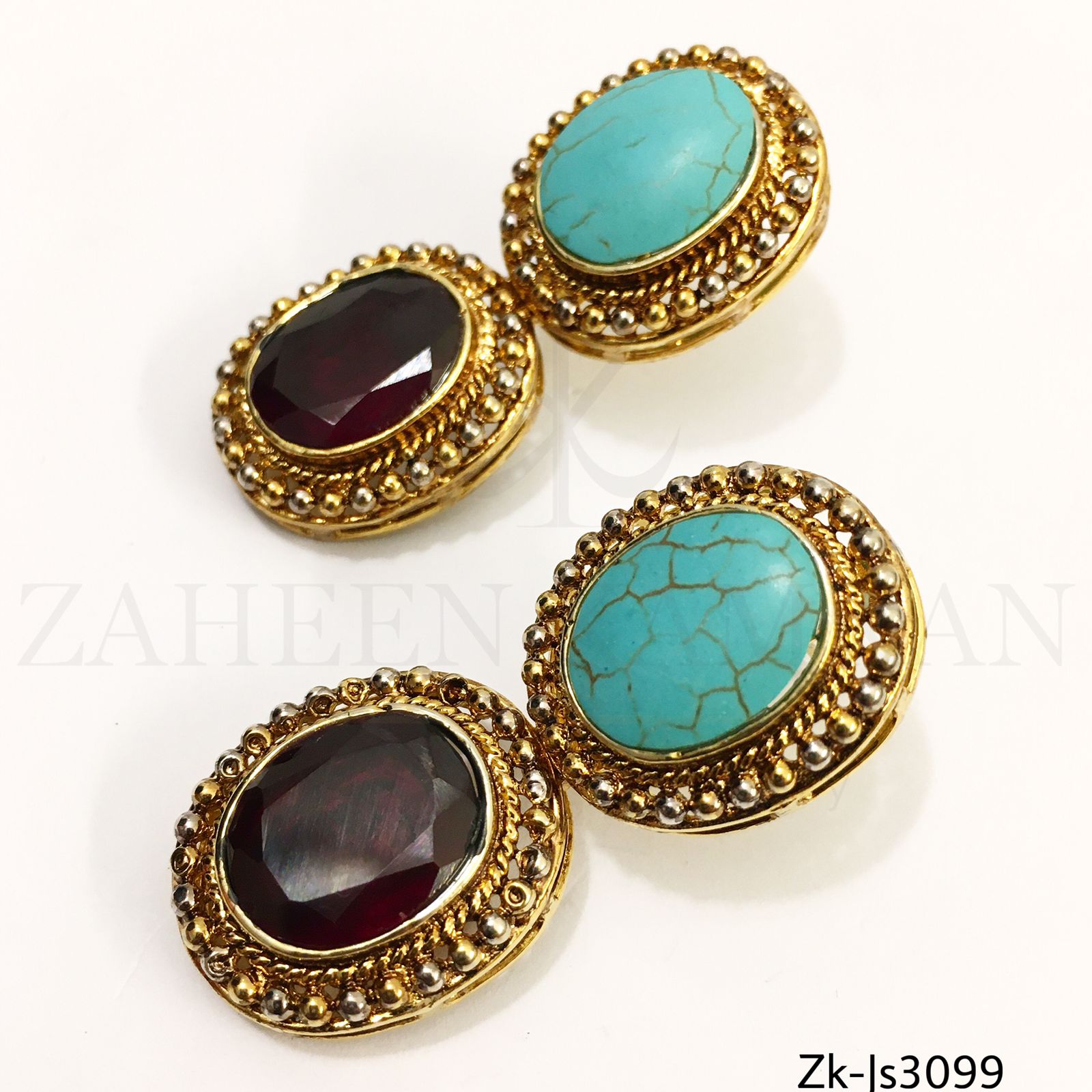 Feroza Ruby Choker Set