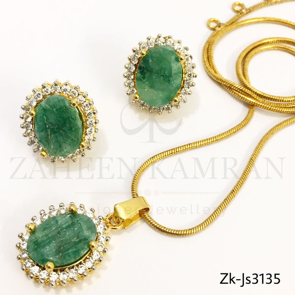 Green Aventurine Pendant set