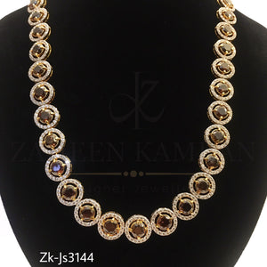 Champagne round mala set