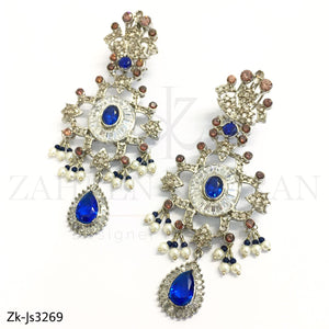 Zirconian Sapphire Choker Set