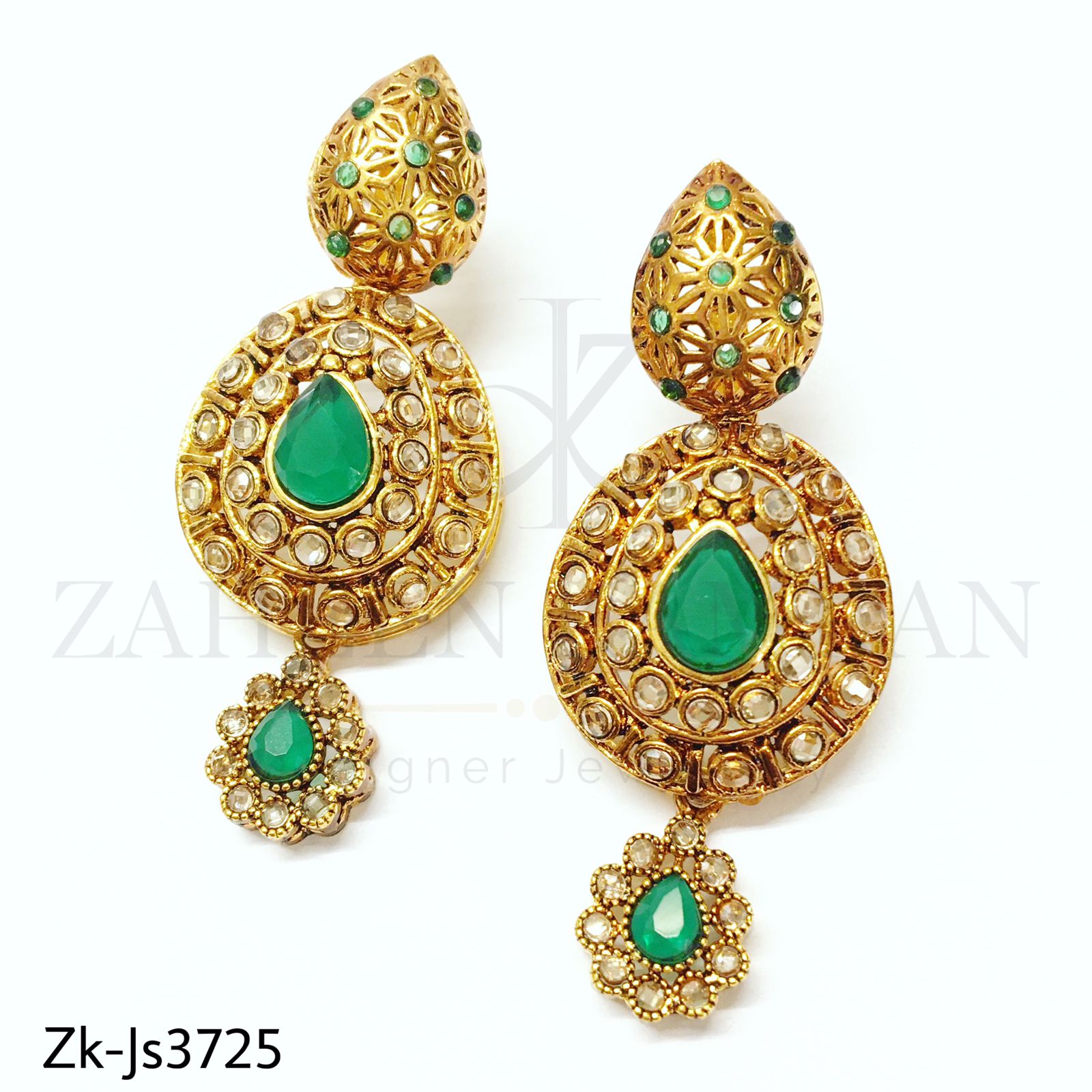 Emerald polki set