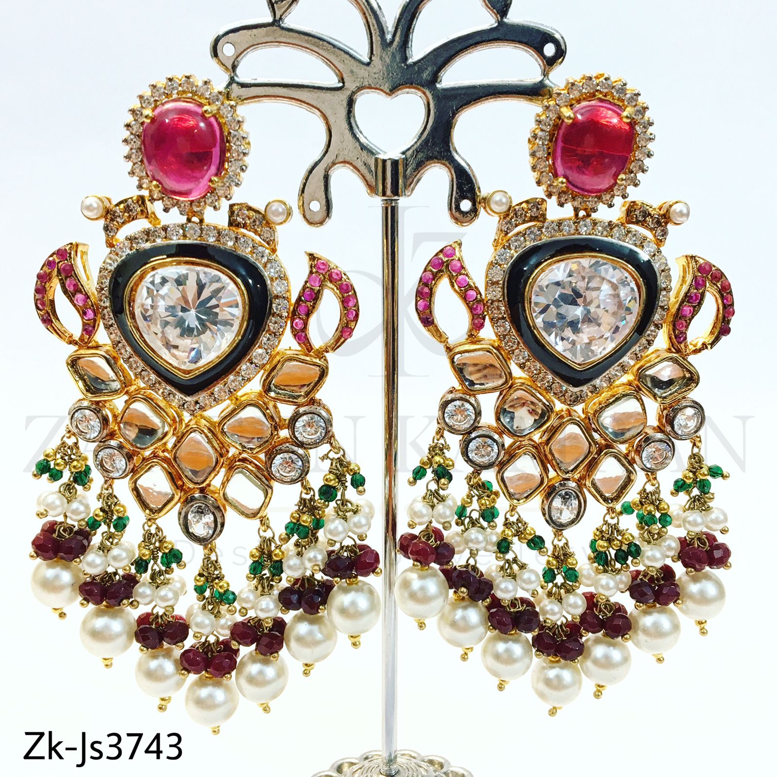 Bridal kundan mala set