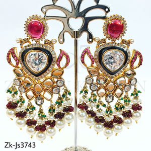 Bridal kundan mala set