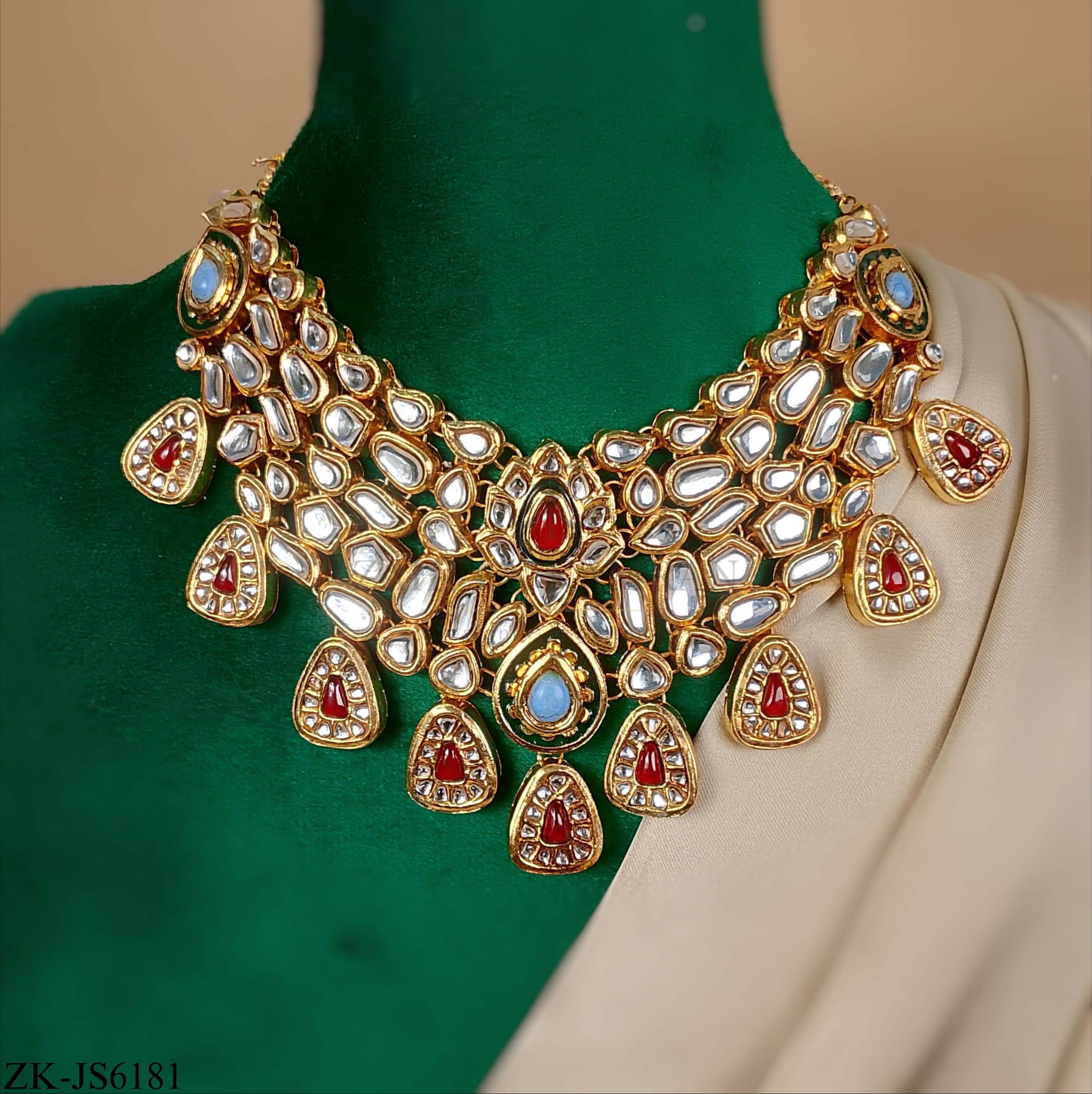 KUNDAN RUBY SET