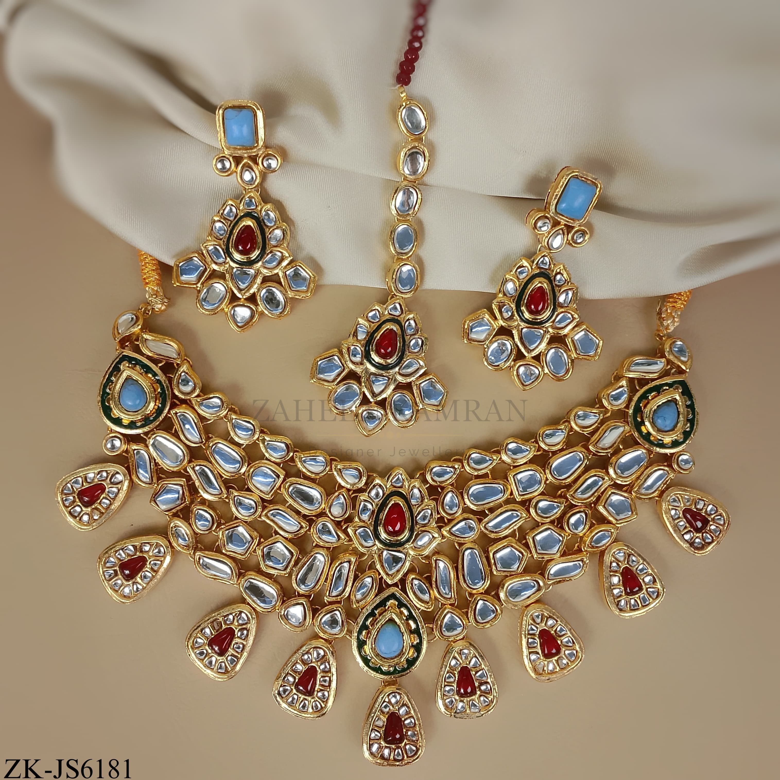 KUNDAN RUBY SET