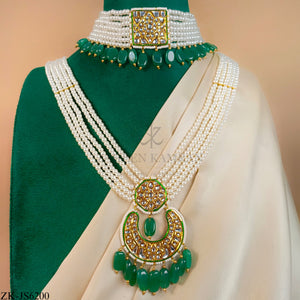 EMERALD KUNDAN SET