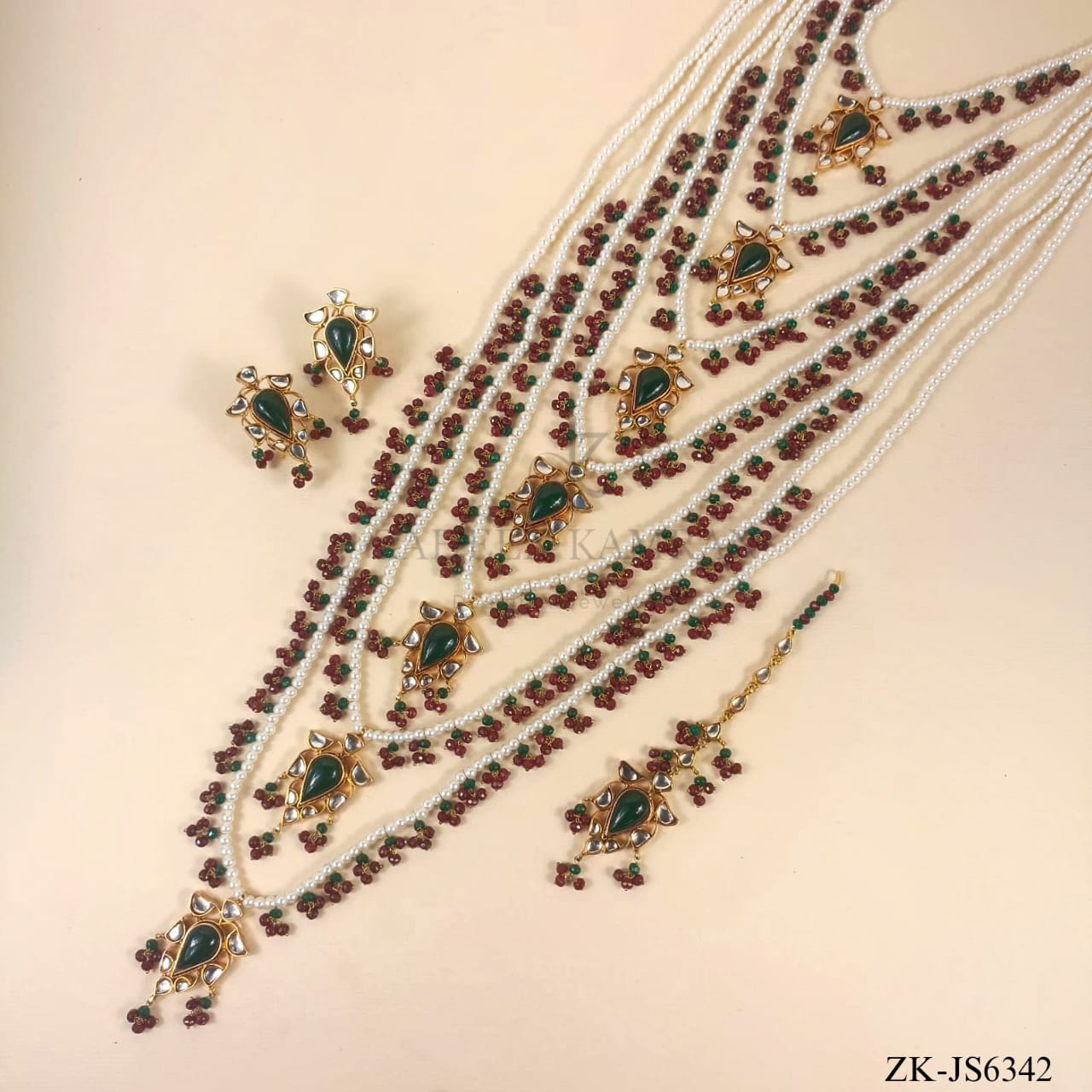 LAYERED KUNDAN MALA SET