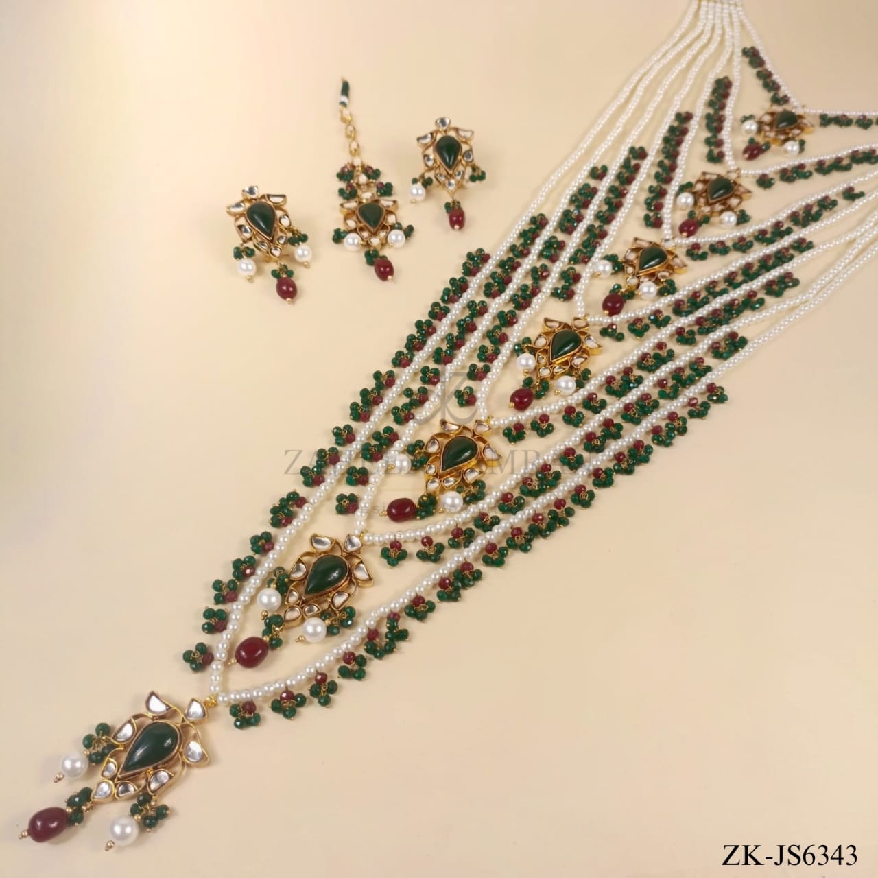 LAYERED KUNDAN MALA SET