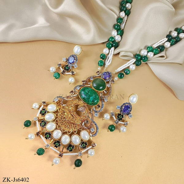 EMERALD MALA SET