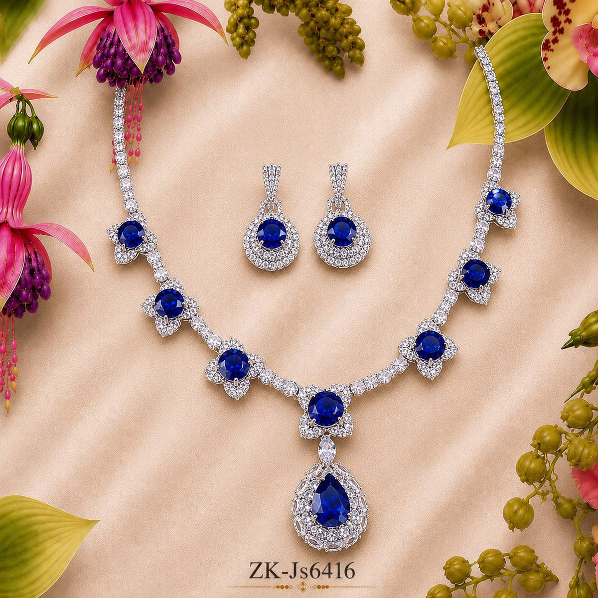 Sapphire Blossom Set