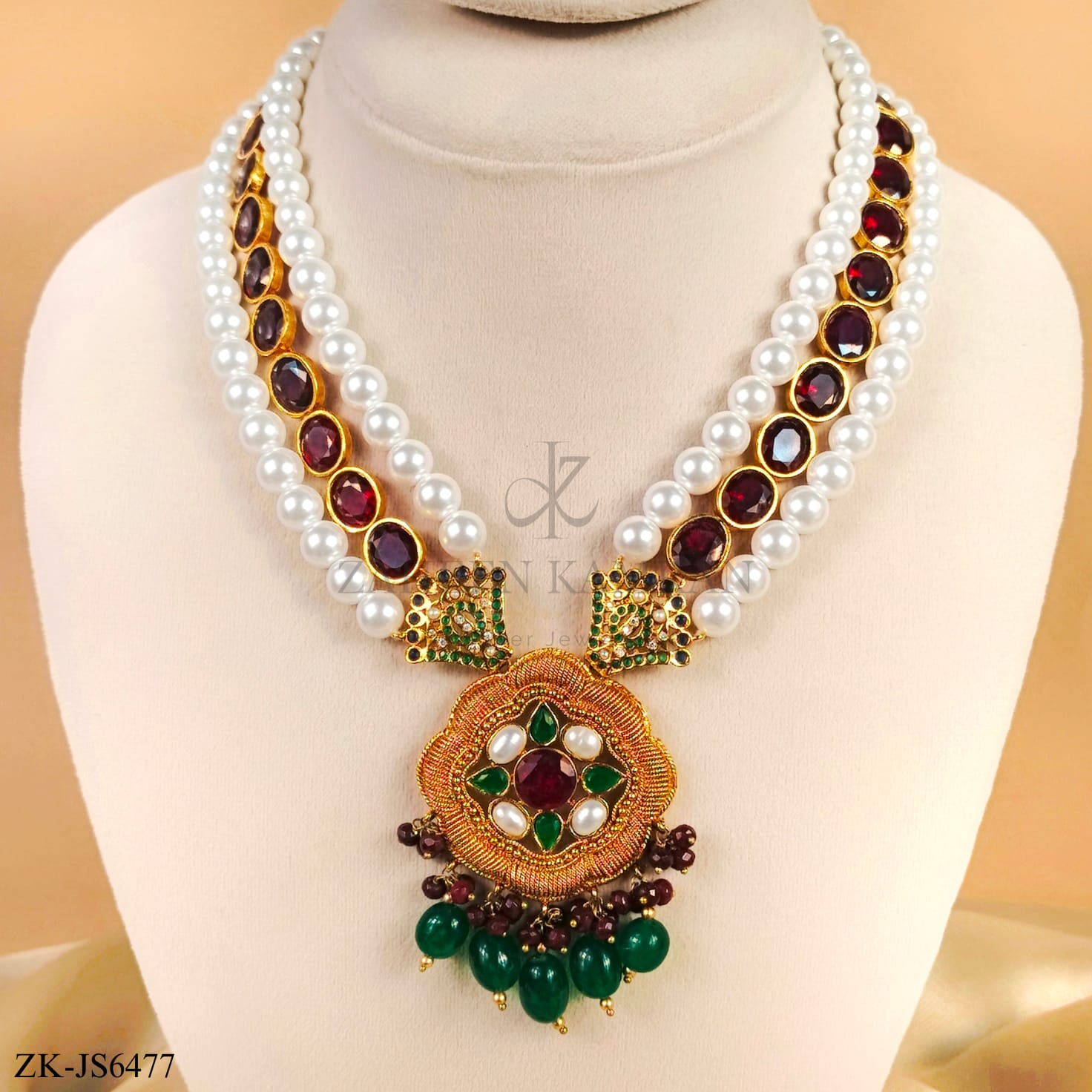 EMERALD GARNET SET