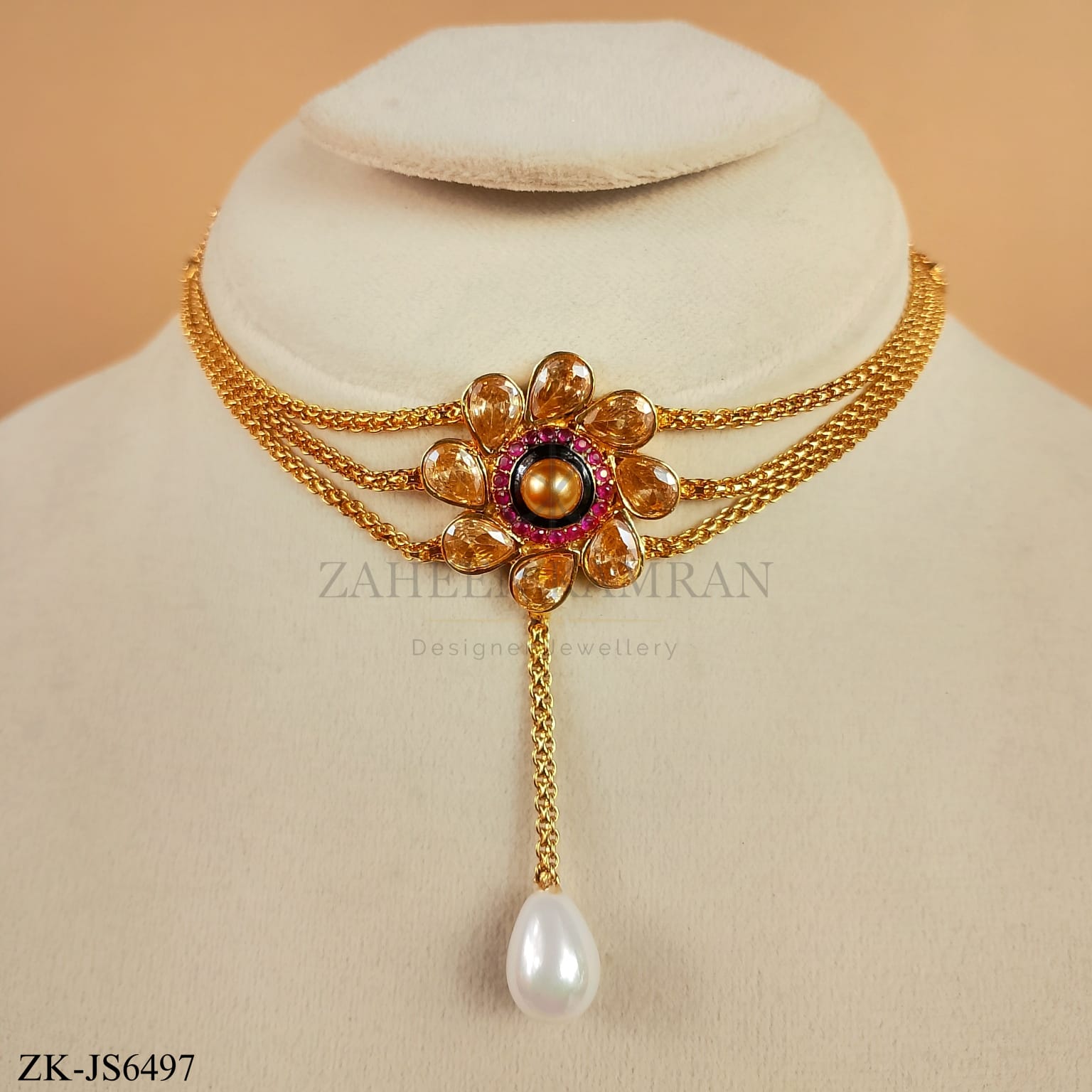 CHAMPAGNE CHOKER SET