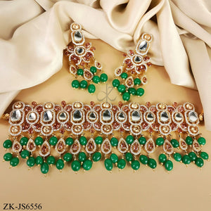 EMERALD KUNDAN SET