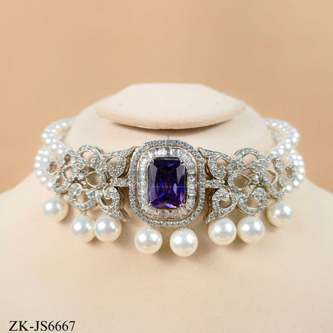 AMETHYST CHOKER SET