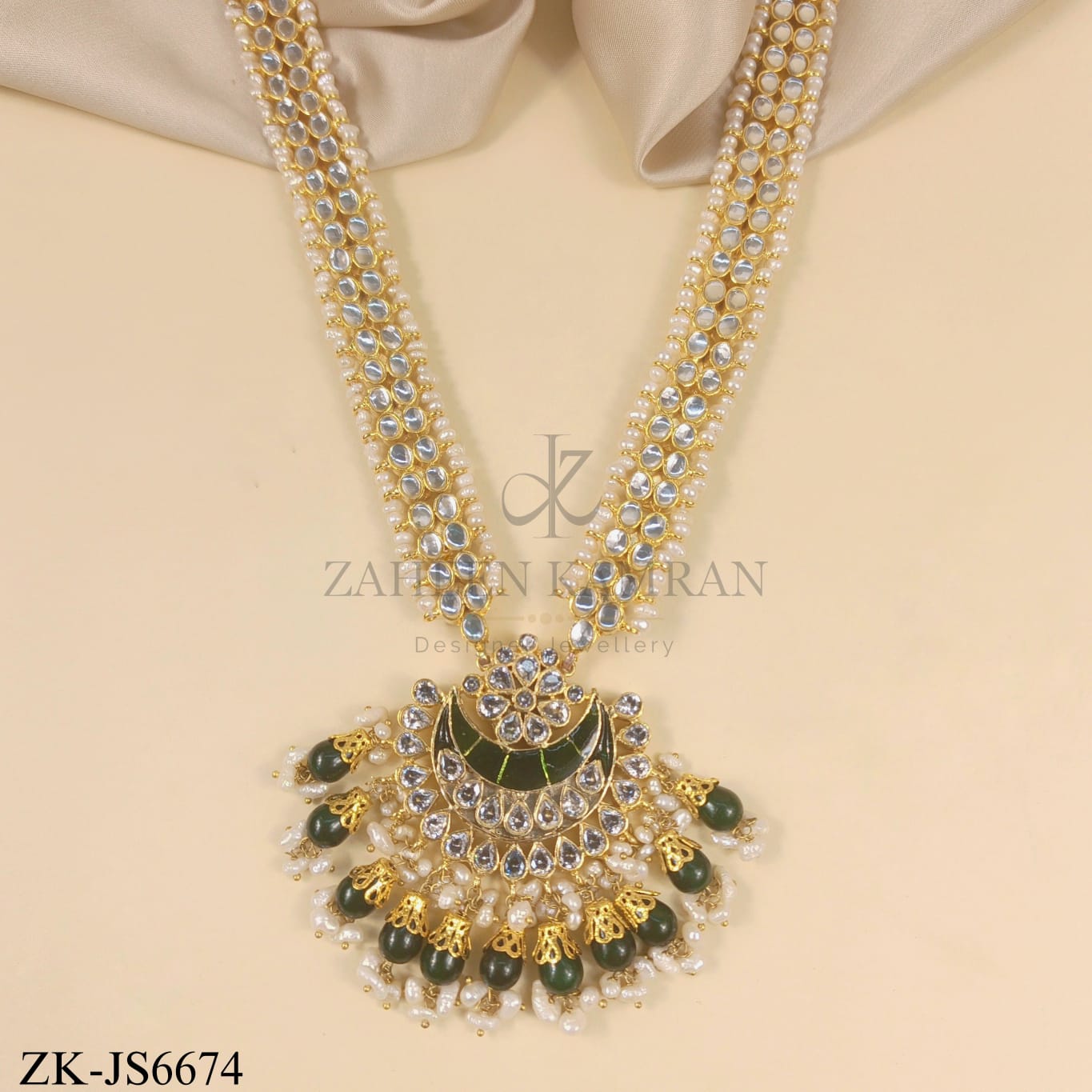 EMERALD KUNDAN SET