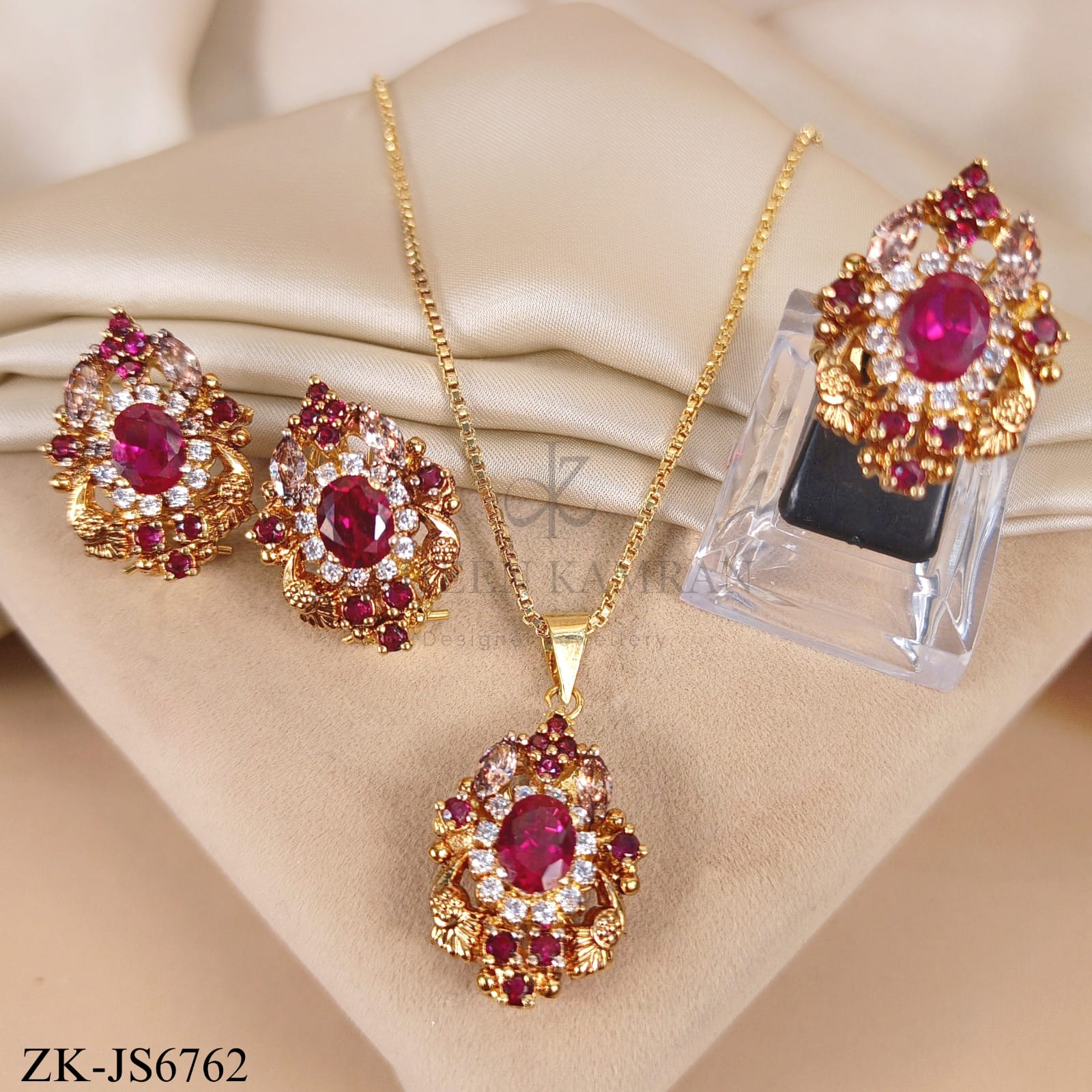PINK ZIRCONIA SET