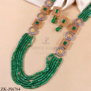 EMERALD MALA SET