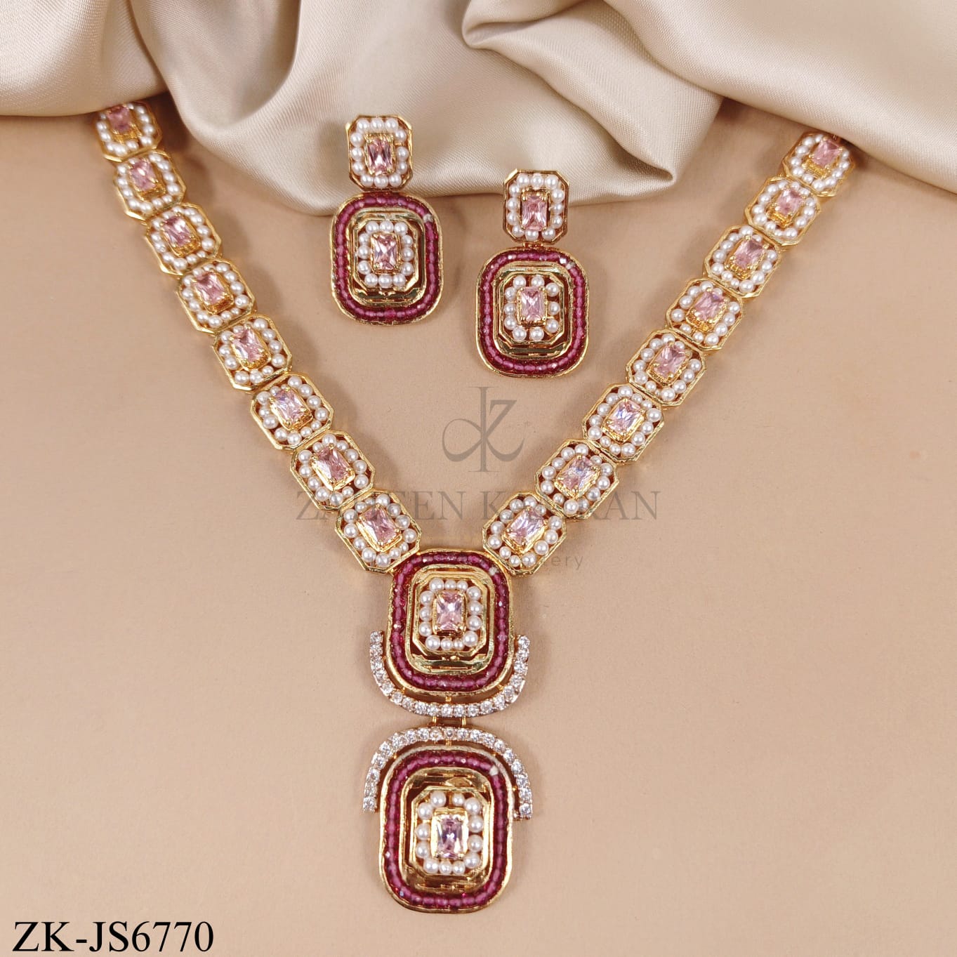 PINK ZIRCONIA SET
