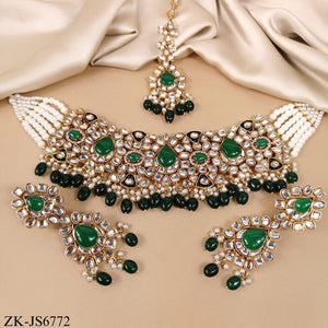 MEENAKARI EMERALD SET