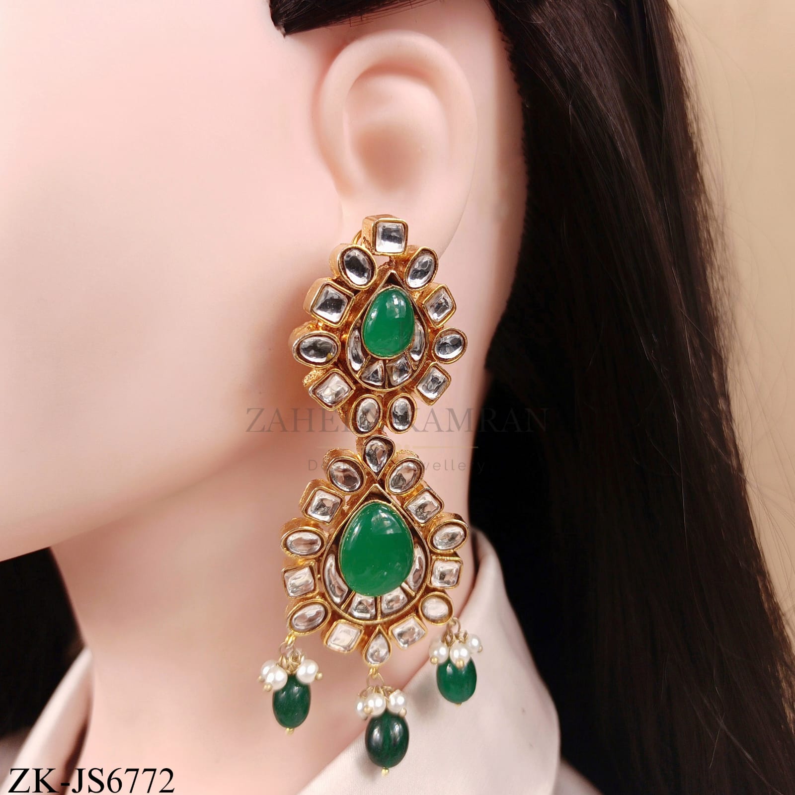 MEENAKARI EMERALD SET
