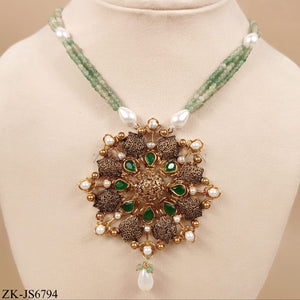 ANTIQUE EMERALD SET