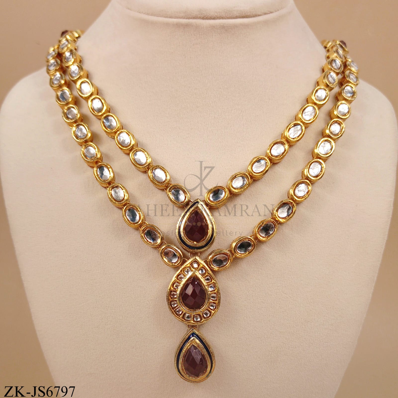 RUBY KUNDAN SET