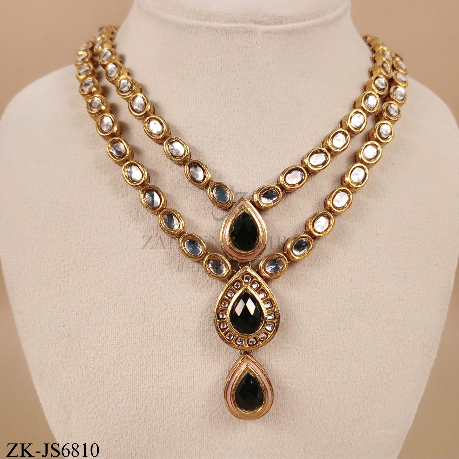 EMERALD KUNDAN SET