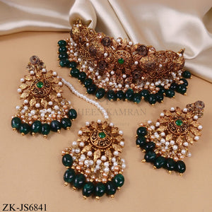 GOLDEN EMERALD DEW BRIDAL SET