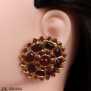 GOLDEN RUBY VINE CHOKER SET