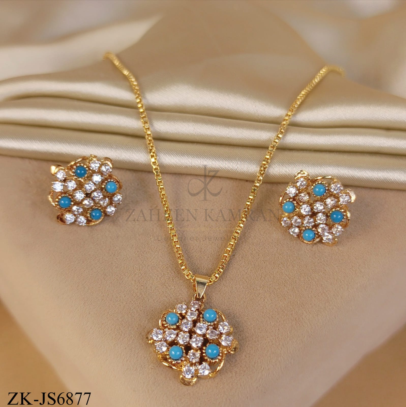 TURQUOISE SPARKLY SET