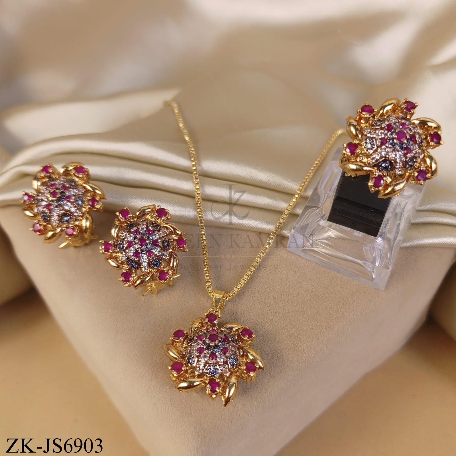 PINK ZIRCONIA BLOOM SET