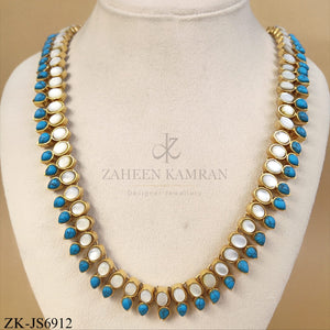 GOLD TURQUOISE TEARDROP MALA SET