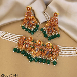 FLORAL EMERALD PAISLEY SET