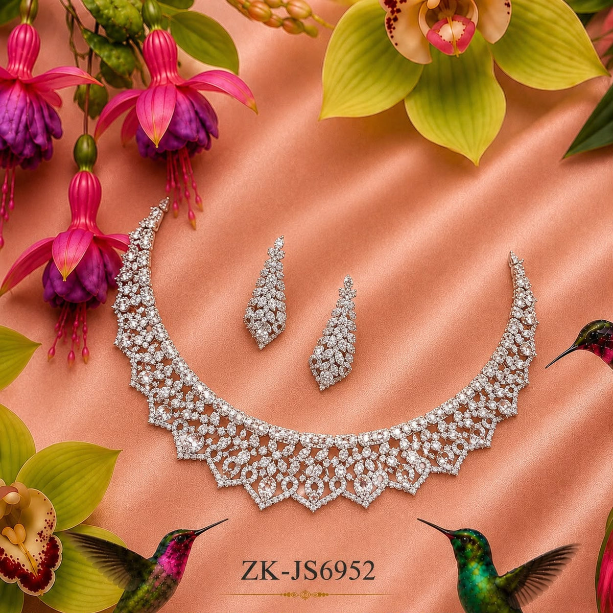 Choker Floral Set