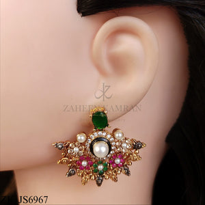 MULTI BIG ROUND PENDANT MALA SET