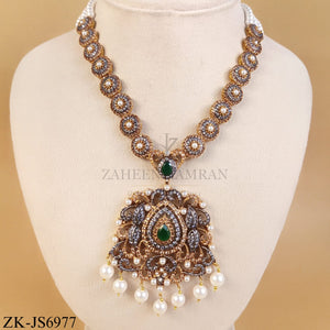 GOLDEN LEAFLET EMERALD CENTRE SET