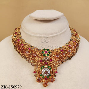 ANTIQUE REGAL RUBY EMERALD BRIDAL SET