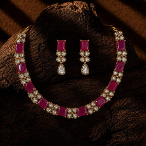 Heritage Necklace Set JS7015 | Handcrafted Heritage Set | Zaheen Kamran