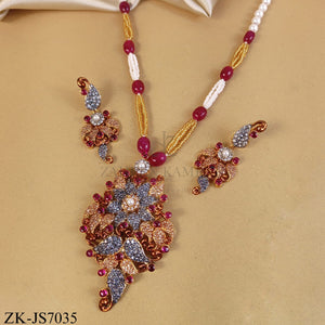 RUBY BLOOM MALA SET