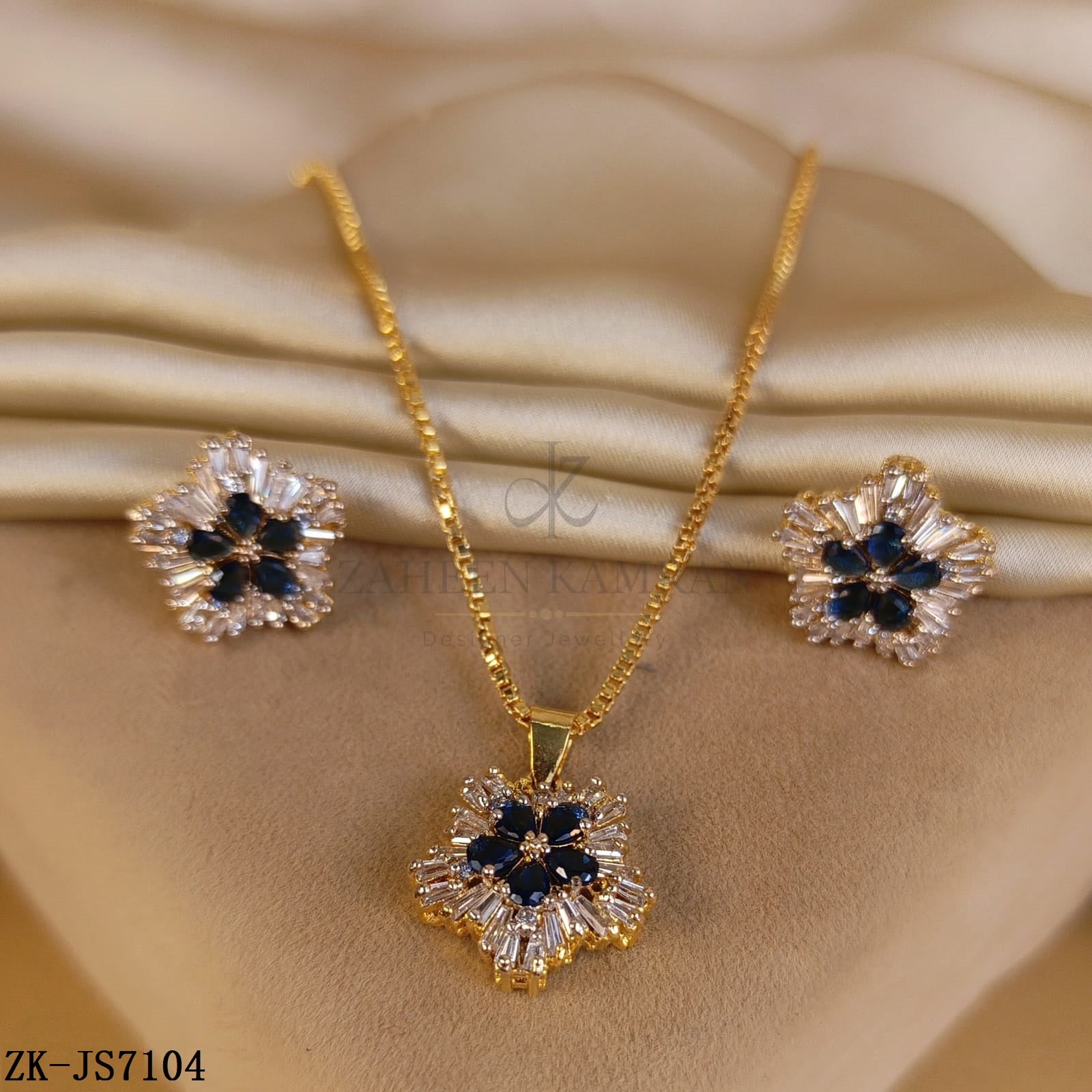 SAPPHIRE FLORAL SET