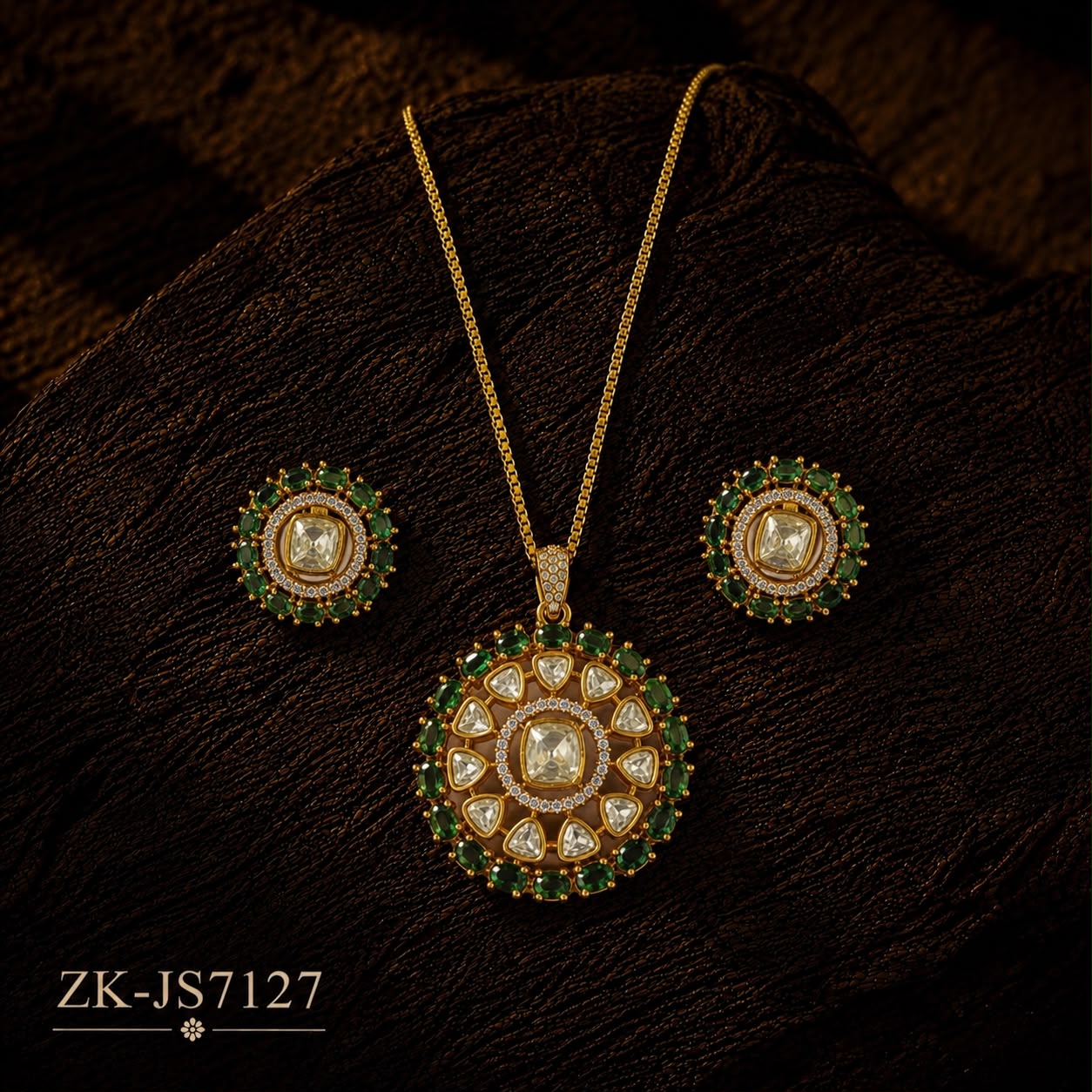 EMERALD FLORAL SET