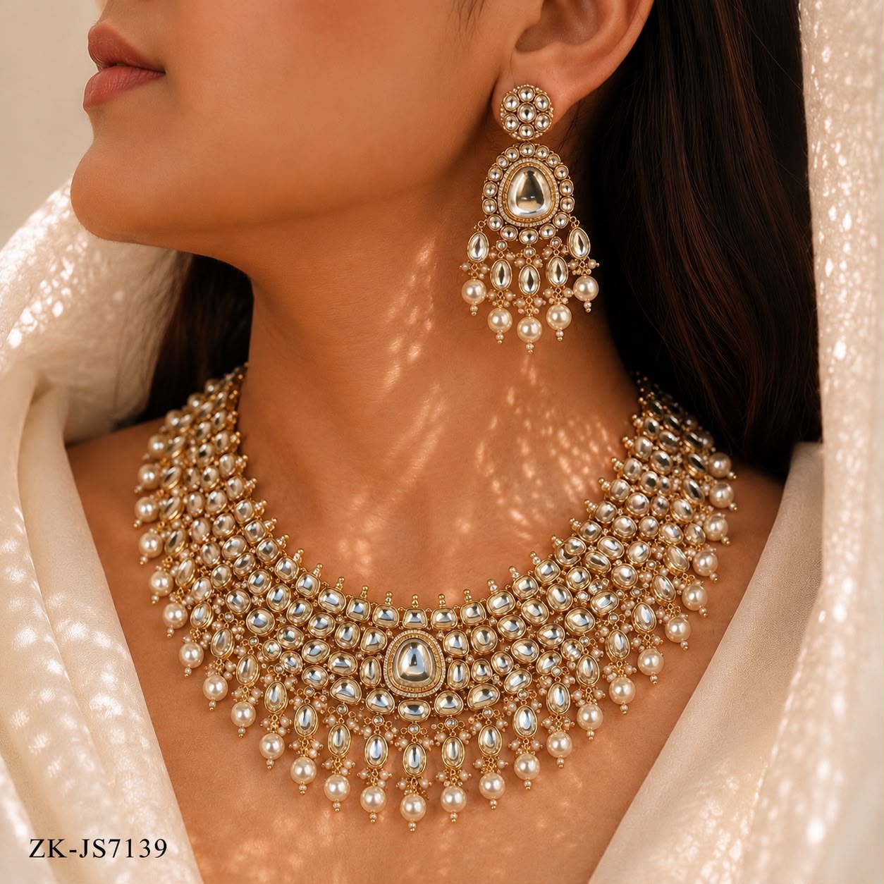 PEARLS KUNDAN SET