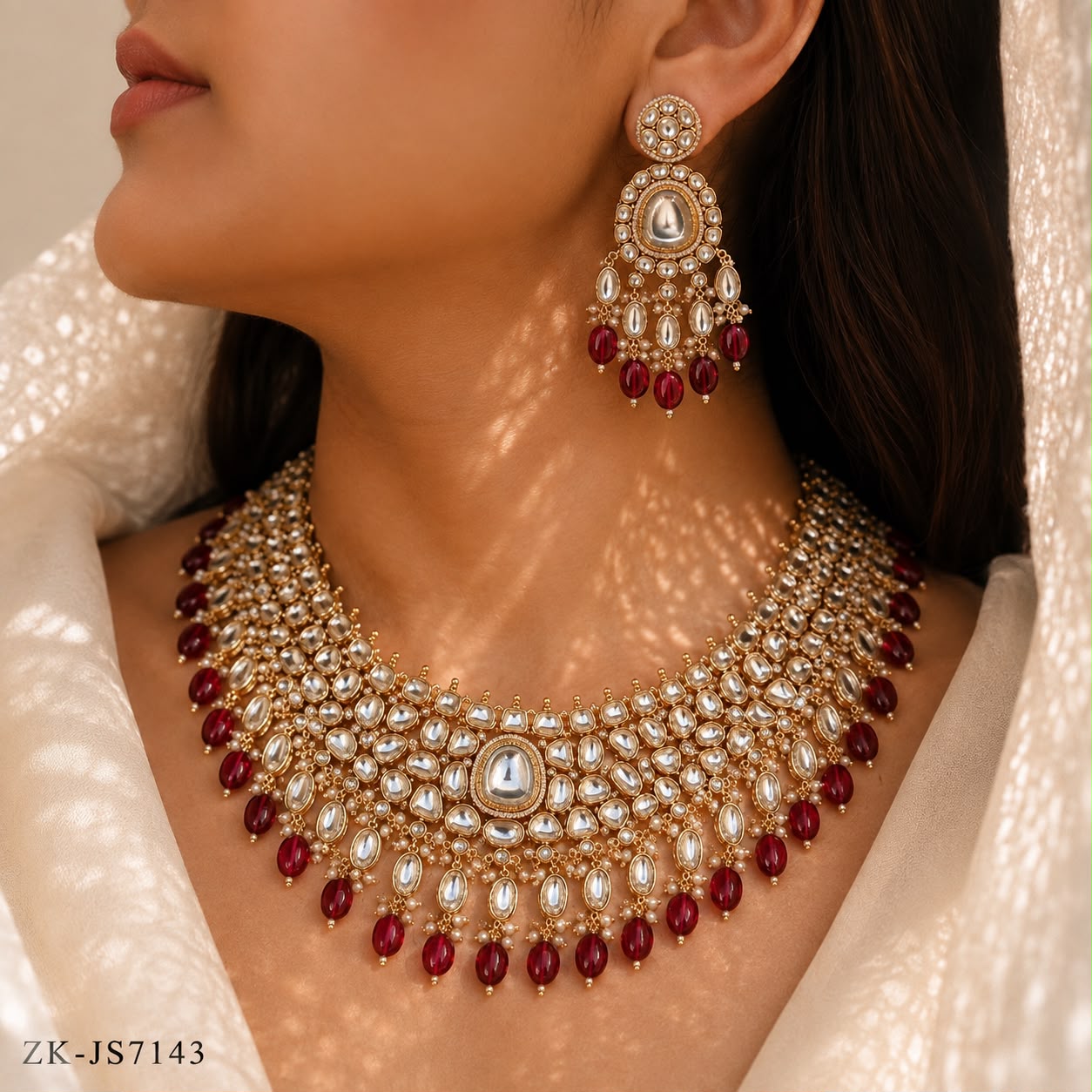 RUBY KUNDAN SET