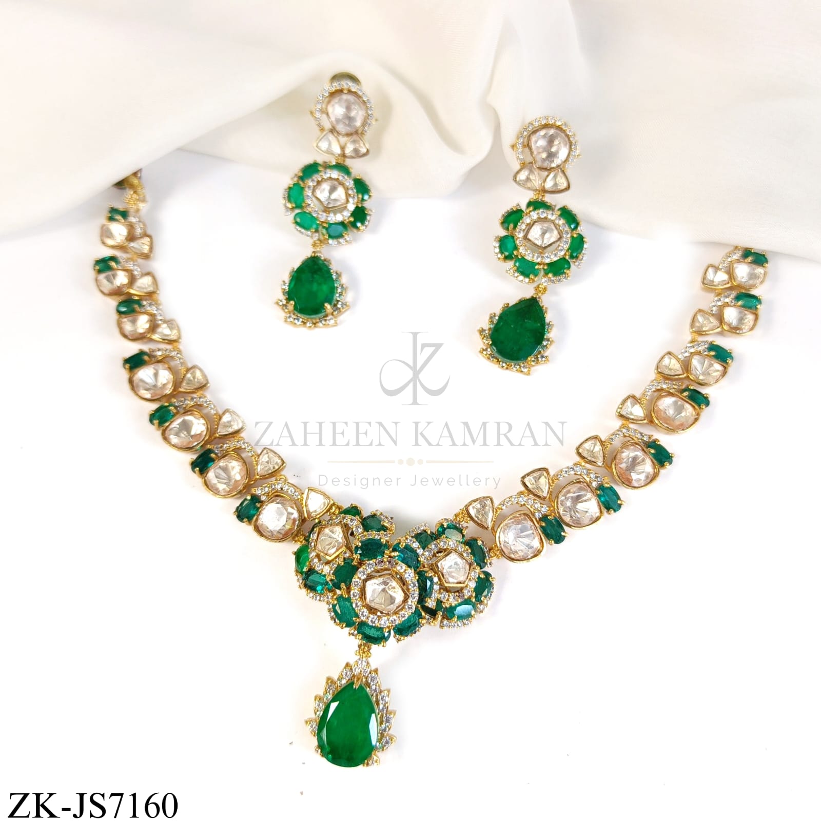 EMERALD FLORAL SET